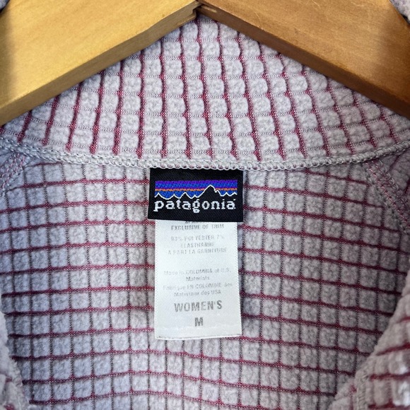 Patagonia Size M R1 Flash Poppy Field Pink Pullover Quarter Zip (M270) - Picture 8 of 9